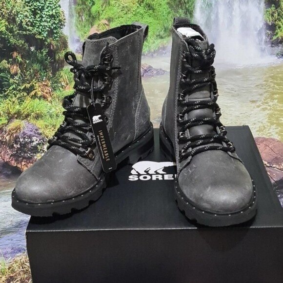 Sorel Lennox Lace Waterproof Boots Size 6.5 NWB - Picture 4 of 9